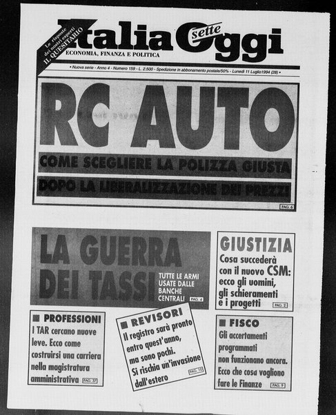 Italia oggi : quotidiano di economia finanza e politica